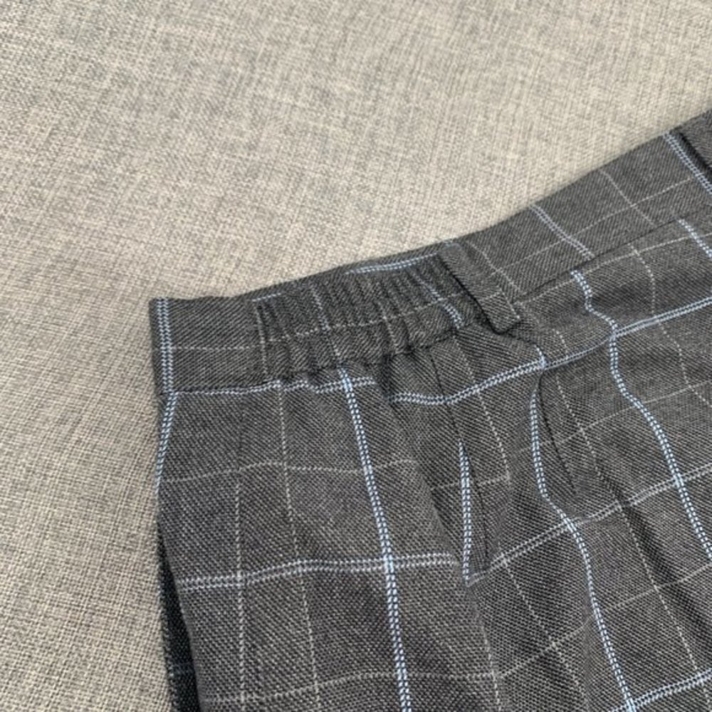 Women's EP Pro Plaid Golf Shorts Gray & Blue Size 14 Casual Bermuda Shorts - Picture 11 of 13